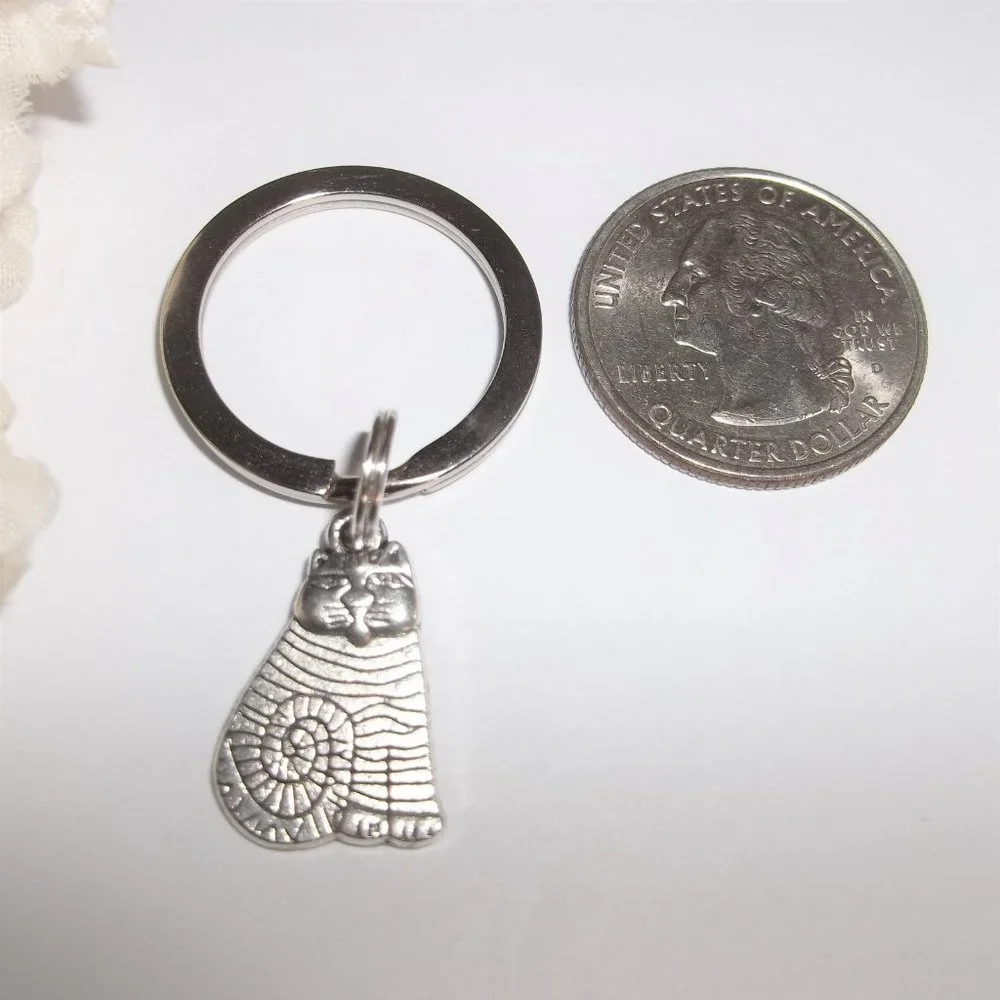 Keychain, Keyring, Cat Keychain, Cat Keyring, Kitten, Gift Idea for Her NWT A378